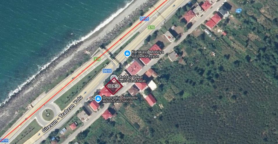 TİREBOLU DOĞANCI MH. ANA YOLA CEPHE SATILIK  ARSA